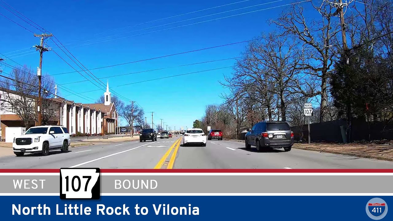 Arkansas Highway 107: North Little Rock to Vilonia