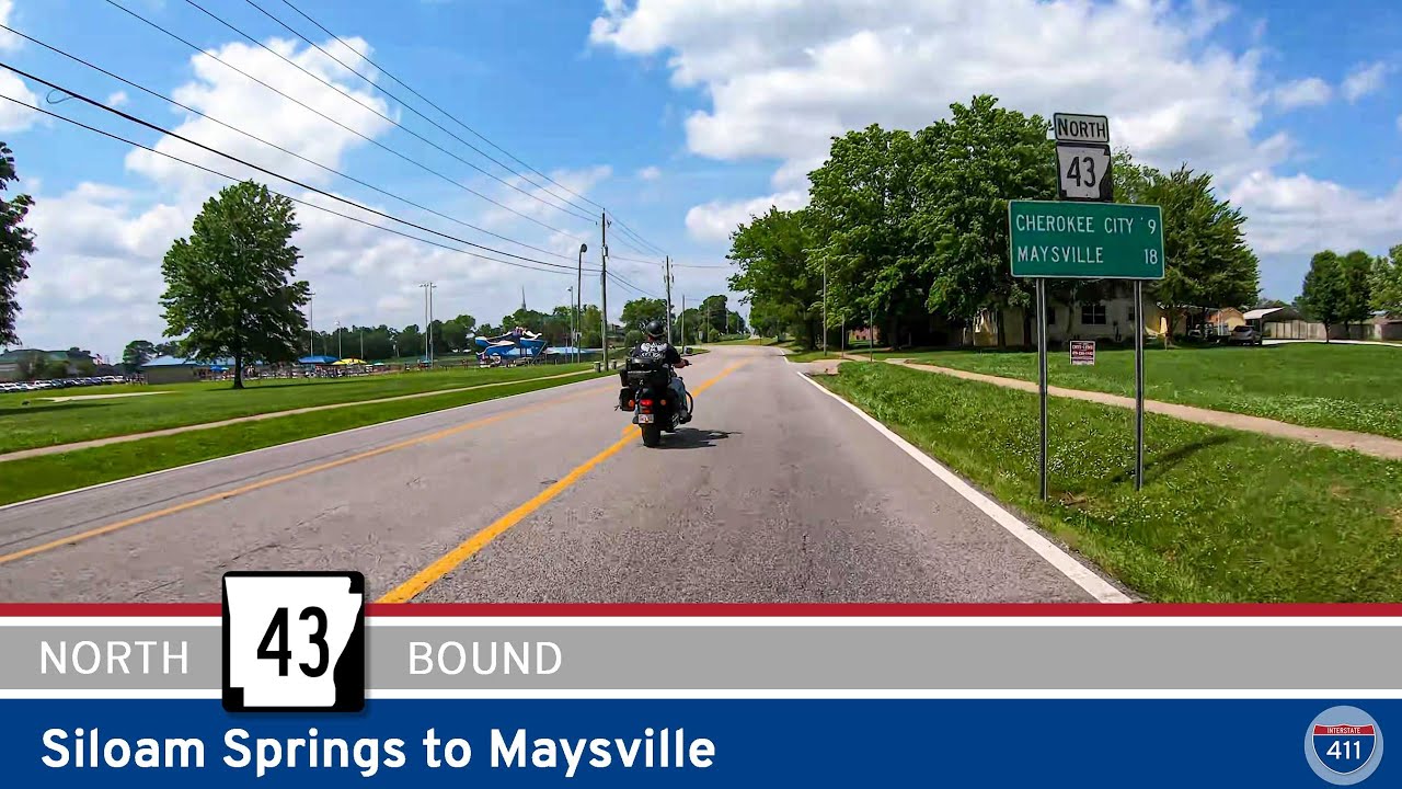 Arkansas Highway 43: Siloam Springs to Maysville