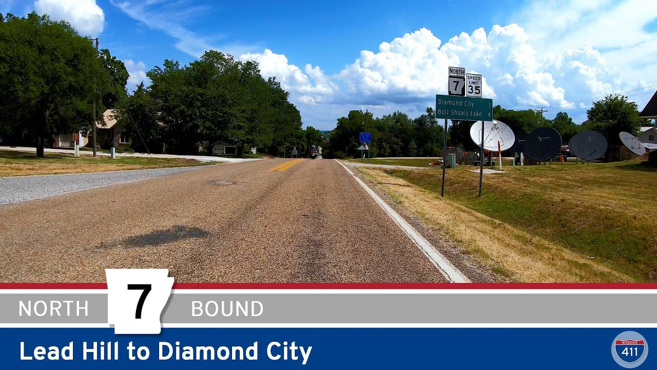 Arkansas Highway 7: Lead Hill to Diamond City