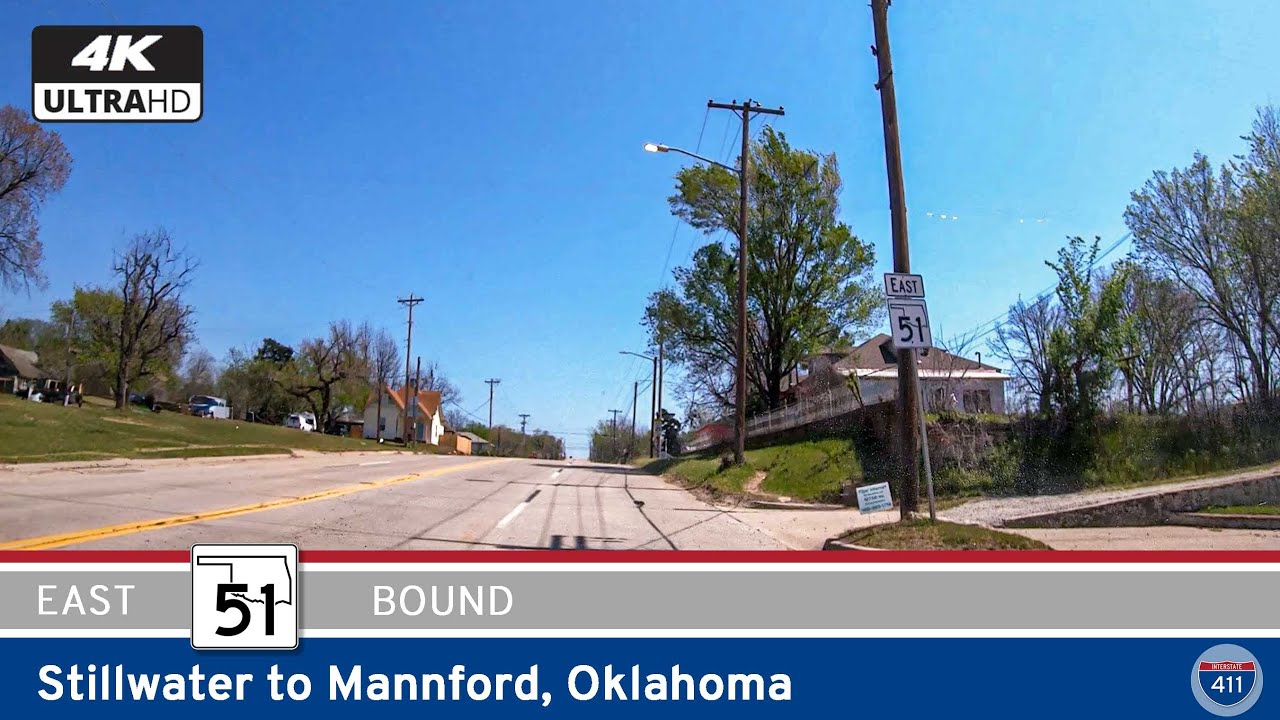 Hop in with us for a 44-mile drive across north-central Oklahoma as we follow Oklahoma Highway 51 from Stillwater to Mannford. This stretch offers a mix of city bustle, small-town charm, and open prairie views, capped off with a scenic crossing of Keystone Lake.