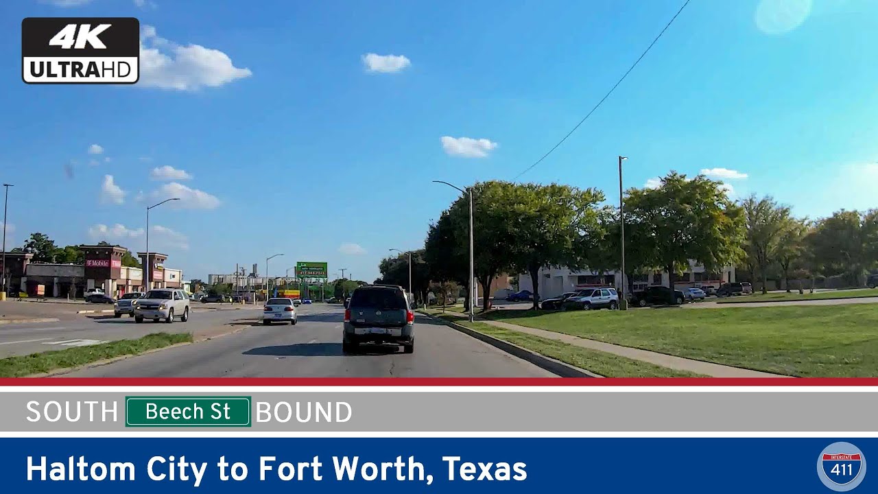 Drive 4 miles south along Beach Street in Fort Worth, Texas, as we explore this key arterial road connecting IH-820 to SH-121 through the city's northeast neighborhoods and a brief stretch of Haltom City.