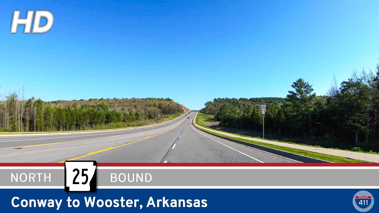 Arkansas Highway 25: Conway to Wooster