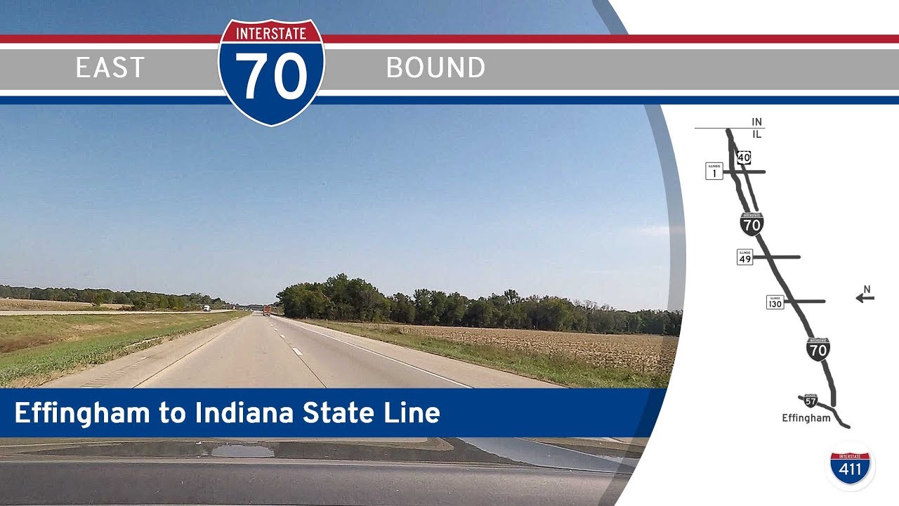 Interstate 70: Effingham, Illinois to Indiana
