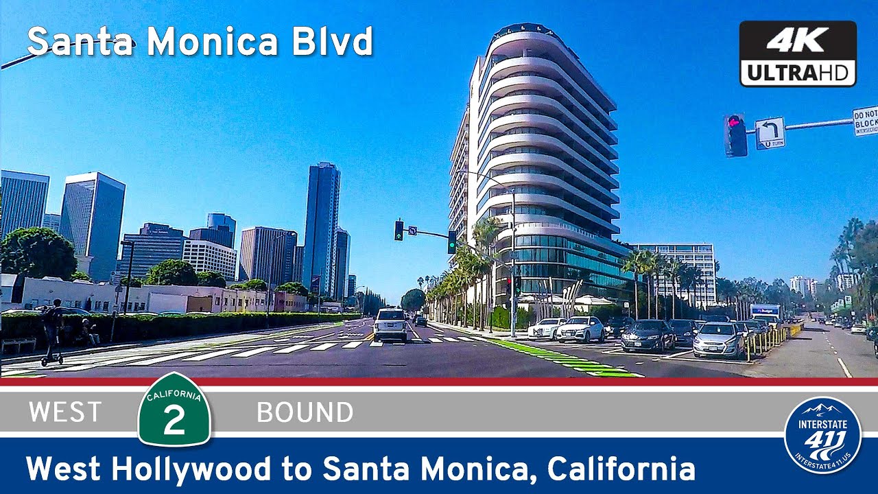 California Route 2: West Hollywood to Santa Monica — Los Angeles County Drive