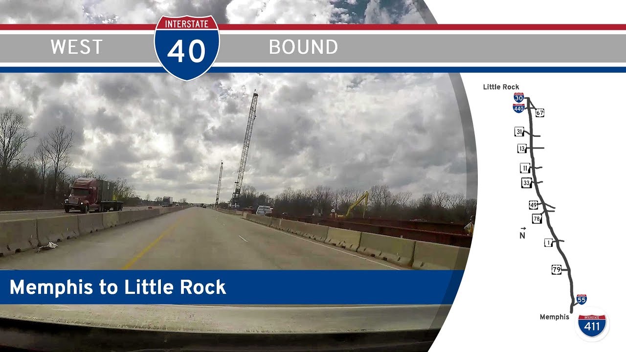 Interstate 40: Memphis to Little Rock – Arkansas