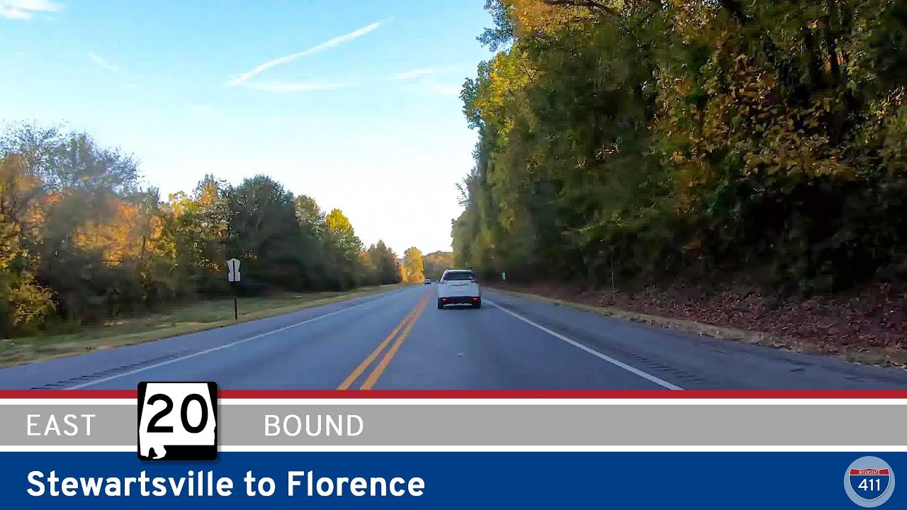 Alabama Route 20: Stewartsville to Florence